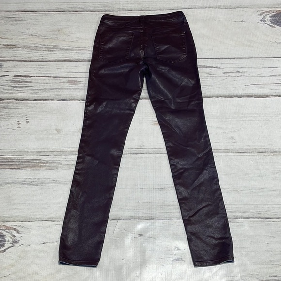 ROBERT RODRIGUEZ Jeans Waxed Denim Burgundy High Rise Mi Cielo Size 29 - Picture 5 of 10